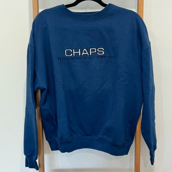 Chaps by Ralph Lauren Crewneck Vintage 90s Crewneck Sweatshirt - Ladies Size L - Picture 1 of 4